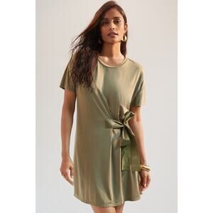 New Anthropologie DOLAN Collection Belted Mini Dress $160 Small / Medium Green